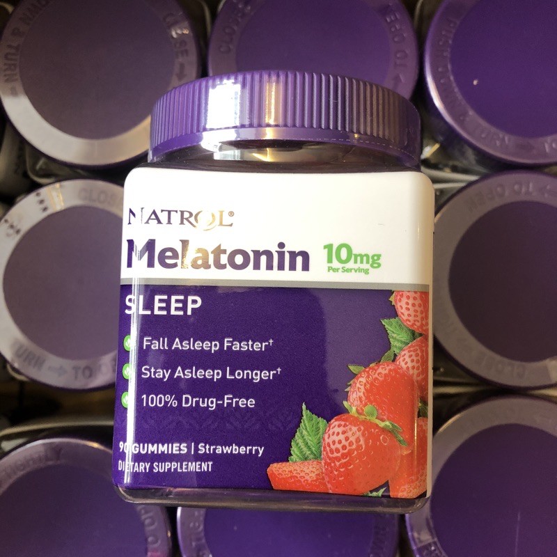 Kẹo Dẻo Ngủ Ngon Melatonin Natrol Gummies 10mg