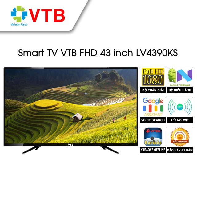 Smart Tivi Karaoke VTB 43inchs LV4390KS