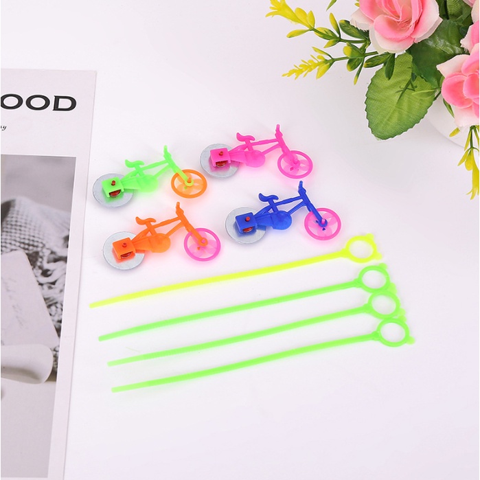 MẪU MỚI Xe Đạp Kéo Vuốt Mini Nhựa ABS Đồ Chơi Tuổi Thơ Thế Hệ 8x 9x