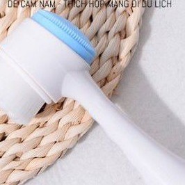 Cọ massage rửa mặt KOREA 2 đầu 3D gai silicon