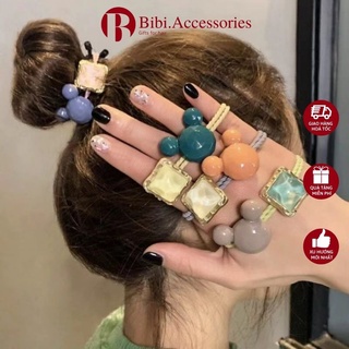 Dây Buộc Tóc ✩ Dây Thun ( Dây Nịt) Cột Tóc Hàn Quốc Gấu Con Dễ Thương Sang Chảnh✩ Kẹp Tóc Dây Chun - Bibi Accessories