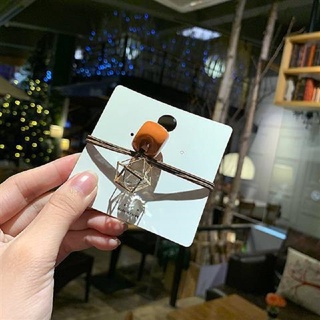 Dây Cột Tóc Co Giãn Đính Đá Pha Lê Phong Cách Hàn Quốc Cho Nữ