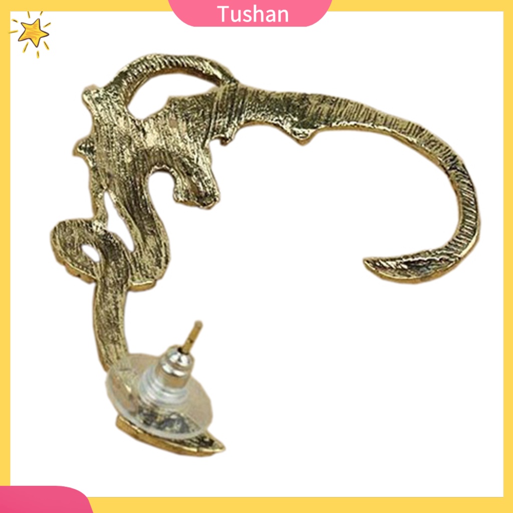 Khuyên kẹp vành tai họa tiết rồng cổ điển sang trọng cho nữ