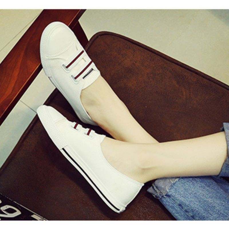 Giày Lười Nữ Slip On vải Thời Trang Đế Mềm Siêu Xinh Mery Shoes - A105