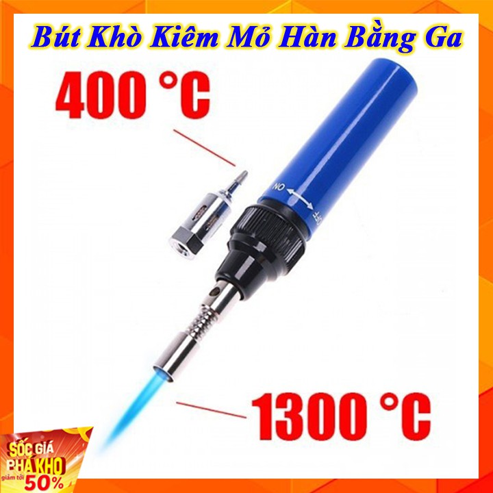 Bút khò hàn chì thiết mini linh kiện, bo mạch điện tử tại nhà dùng bằng gas