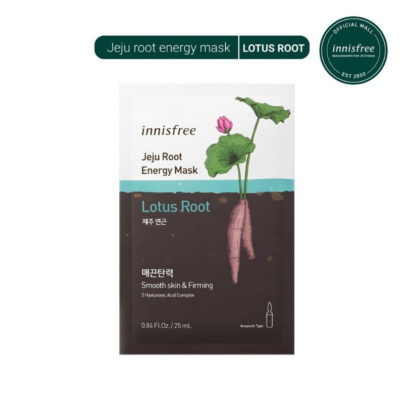 Mặt nạ giấy chăm sóc da từ rau củ innisfree Jeju Root Energy Mask 25ml | Thế Giới Skin Care