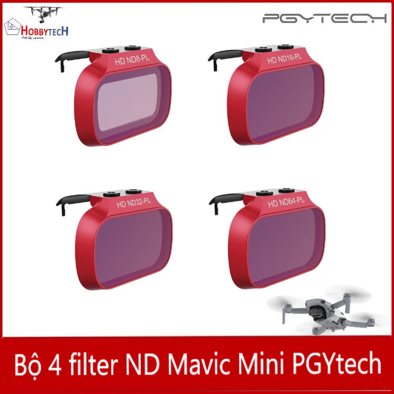 Combo filter ND Mavic Mini - PGYtech - professional - Cao cấp - Giúp giảm độ sáng lóa của ánh mặt trời