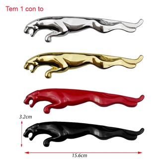 Tem Logo 3D Hình Con Báo Cho Xe Hơi Jaguar