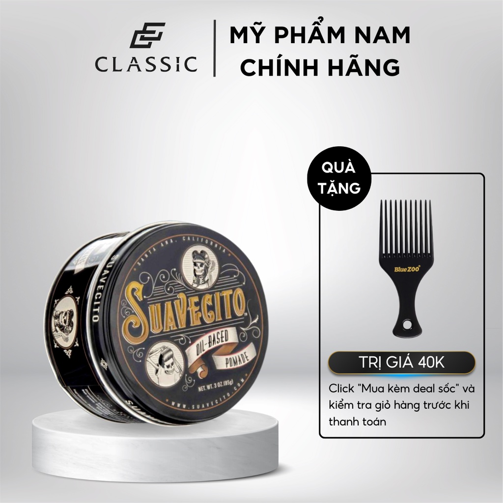 Sáp Vuốt Tóc Suavecito Oil Based Pomade 85g