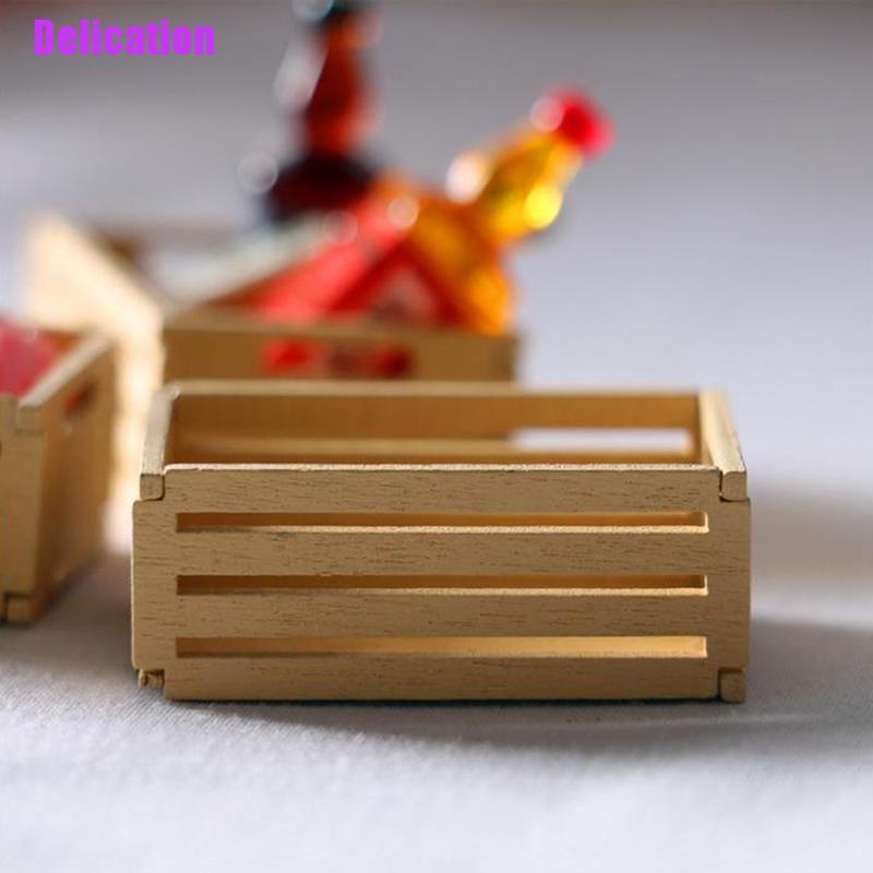 Kệ Gỗ Mini Tỉ Lệ 1 / 12 Trang Trí Nhà Búp Bê