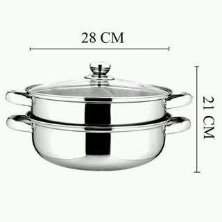 Xửng Hấp inox 2 tầng Anlene