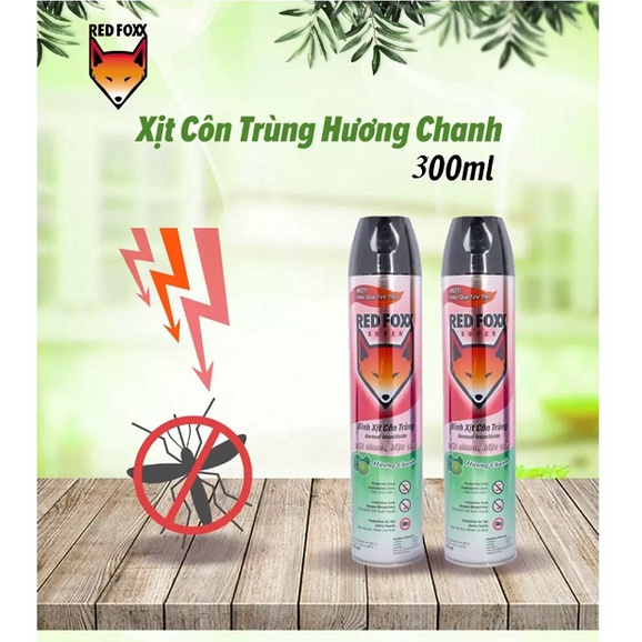 Bình xịt côn trùng RED FOXX hương Chanh chai 300ml