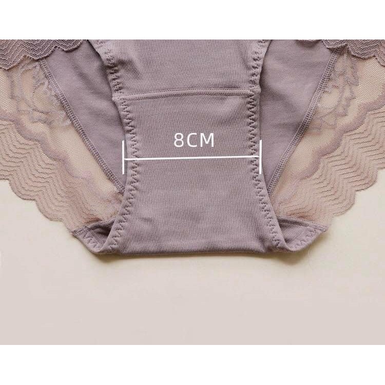 Quần lót nữ cotton phối ren CẠP CAO - NÂNG MÔNG - GEN BỤNG ko hằn mỡ, kháng khuẩn QG05 | BigBuy360 - bigbuy360.vn