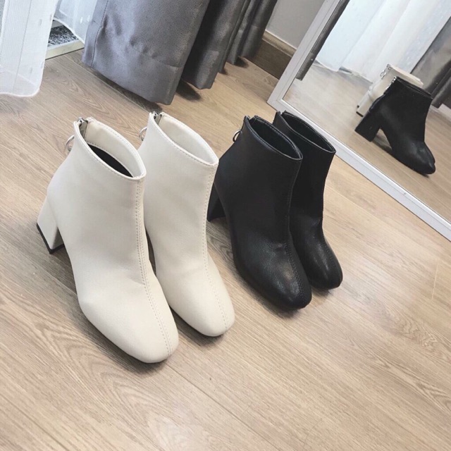 Boot da đầu mùa gót 5p khoá sau