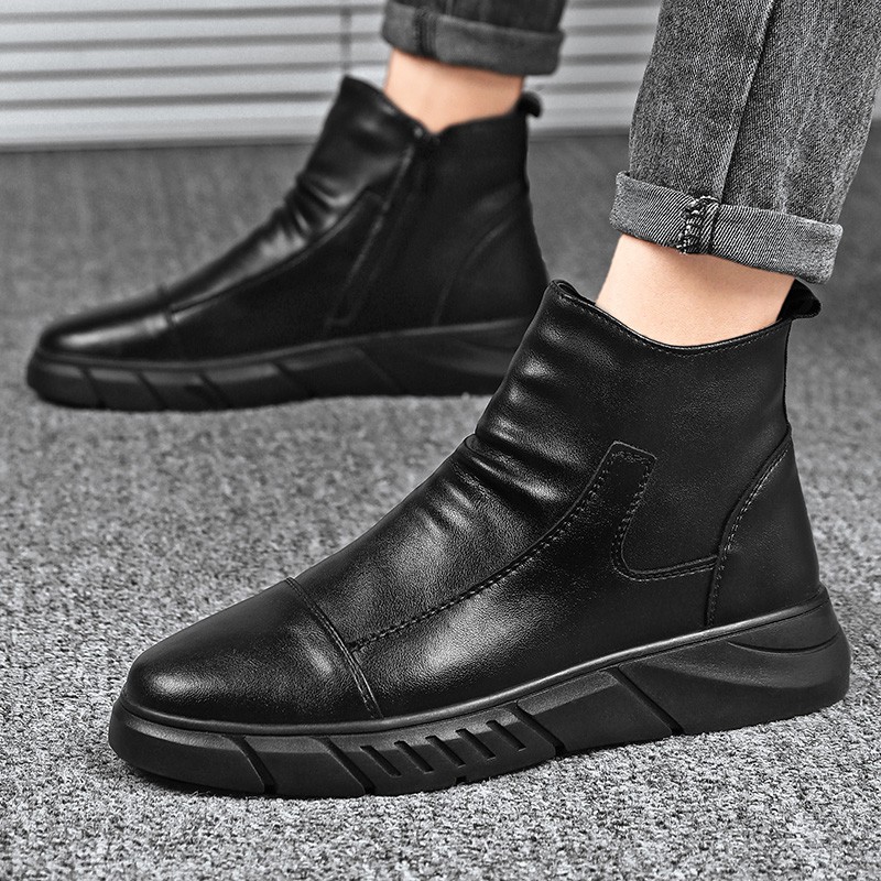 giày nam giày boot nam giày nam cao cổ boots giày cao cổ Chelsea boots Giày Bốt Da Thời Trang Dành Cho Nam