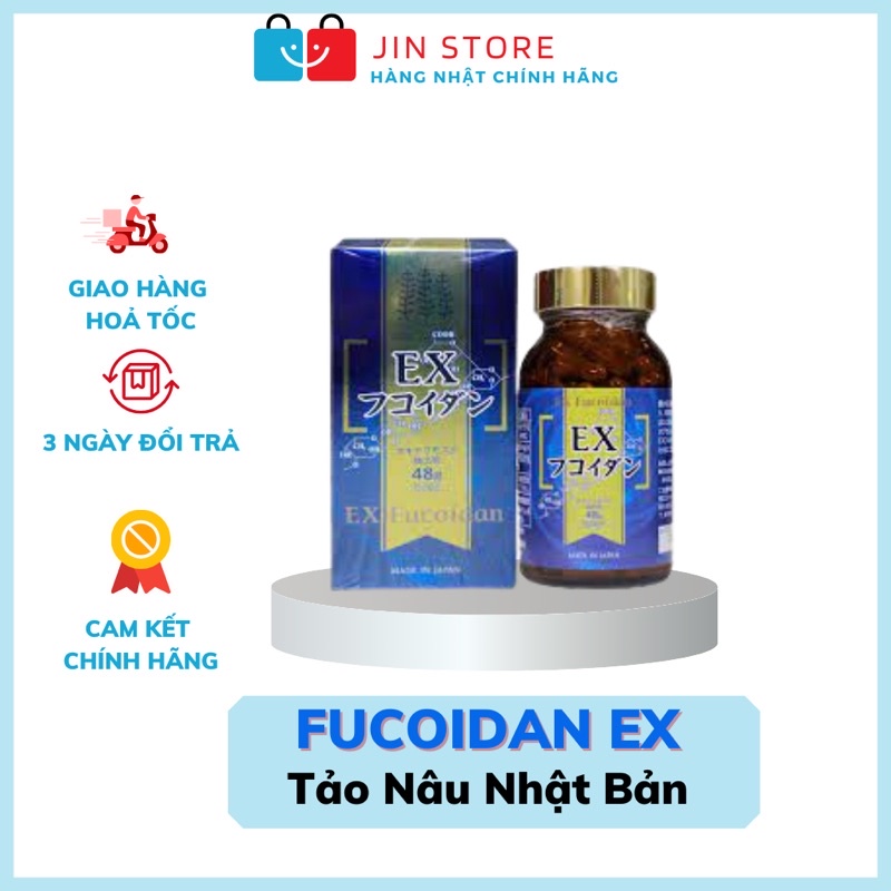 Tảo nâu Fucoidan Ex 150 viên chính hãng Nhật Bản - Tảo Nâu Ex Fucoidan sách tay Nhật bản - Tảo Fucoi
