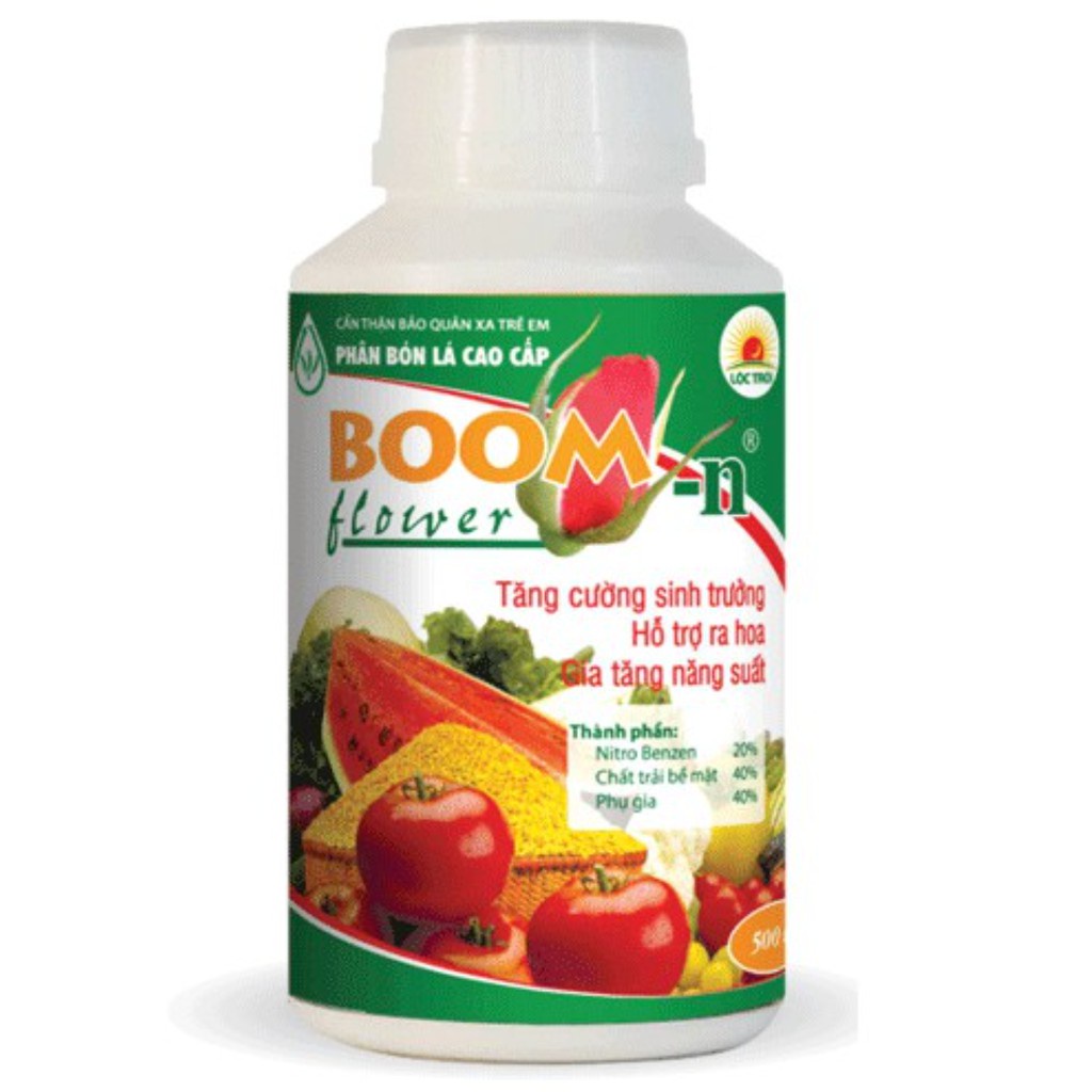 BOOM FLOWER Phân bón lá cao cấp hỗ trợ ra hoa, tăng cường sinh trưởng | chai 500ml