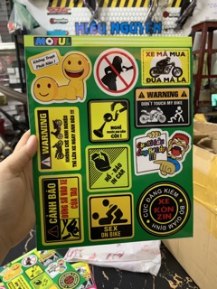 Tem dán xe hài hước