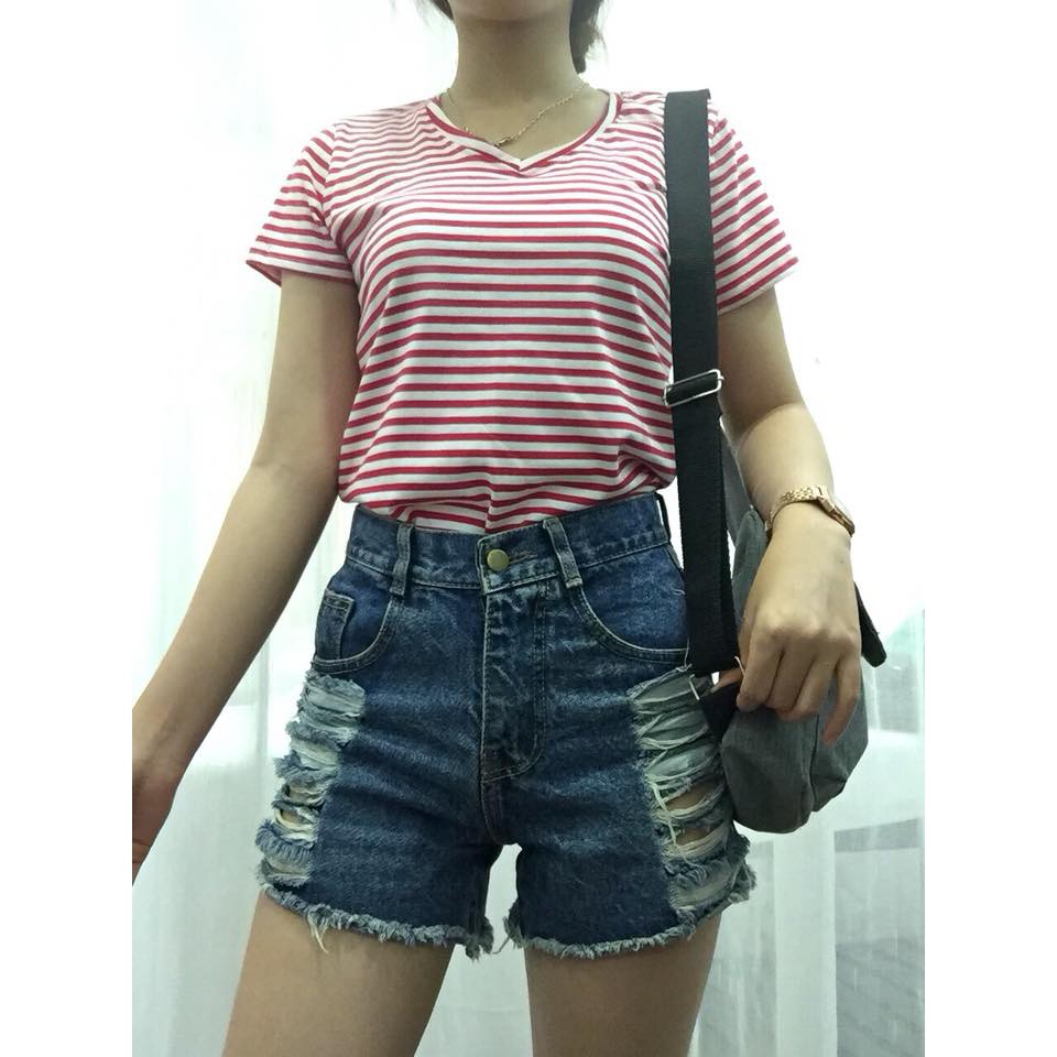 Combo 5 áo thun cổ trụ nữ
