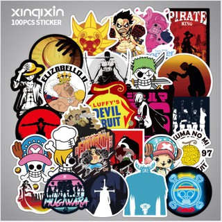 Sticker dán Macbook, Vali, Mũ bảo hiểm, Điện thoại, Laptop chủ đề one piece