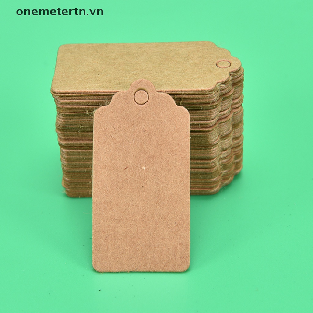 Set 100 Thẻ Giấy Treo Ghi Chú Trang Trí Tiệc Cưới