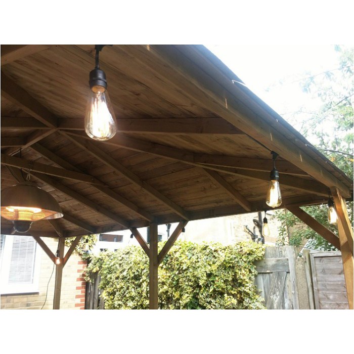 Dây đèn bóng led edison ST64 7 mét 14 bóng 4w đèn trang trí