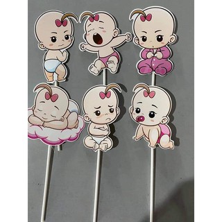 Set giấy em bé thôi nôi trang trí bánh kem