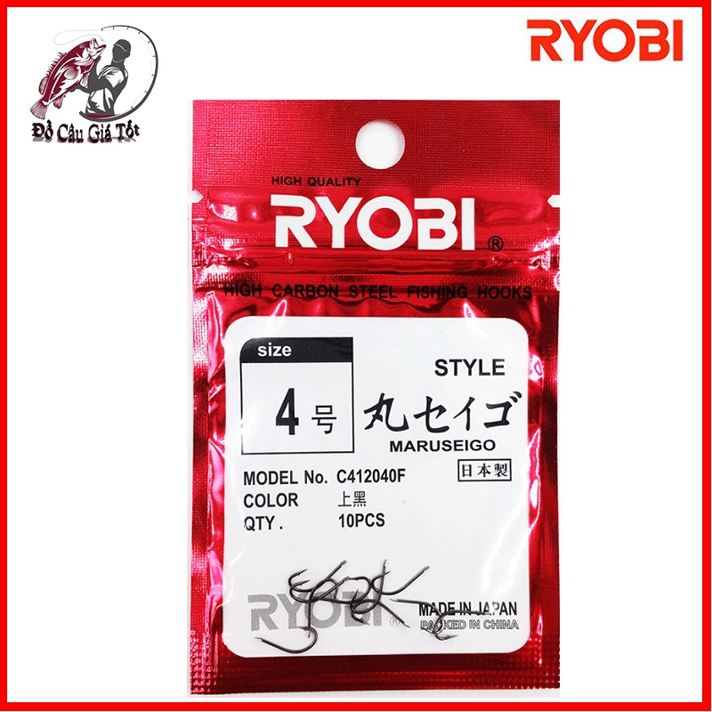 Lưỡi Câu Cá Ryobi, Lưỡi Câu Nhật Bản, Lưỡi Câu Đơn Chất Lượng