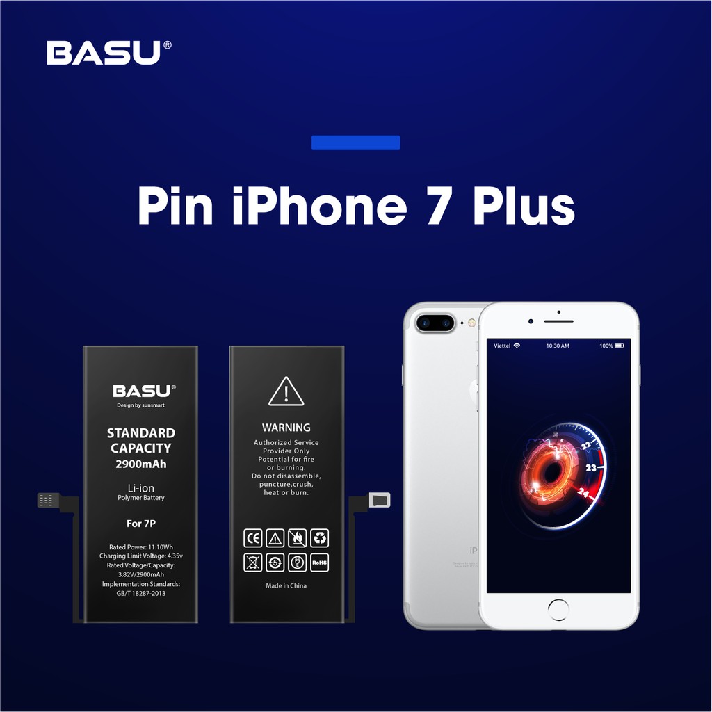 [Chính hãng] Pin BASU iPhone 7 Plus