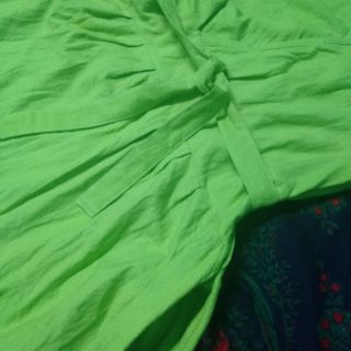 Đầm Linen vạt chéo