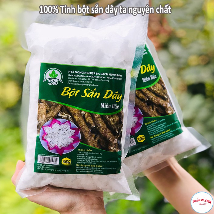 500gr Bột Sắn Dây Miền Bắc – 100% Sắn Dây Ta – nông sản sạch - 00029