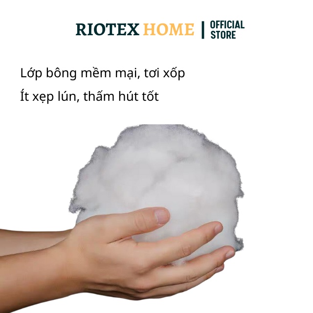 Ruột Gối Nằm - Gối Ôm - Gối Vuông RIOTEX HOME - Ruột Gối Hơi Hàng Cao Cấp Không Xẹp Lún, Độ Bền Cao