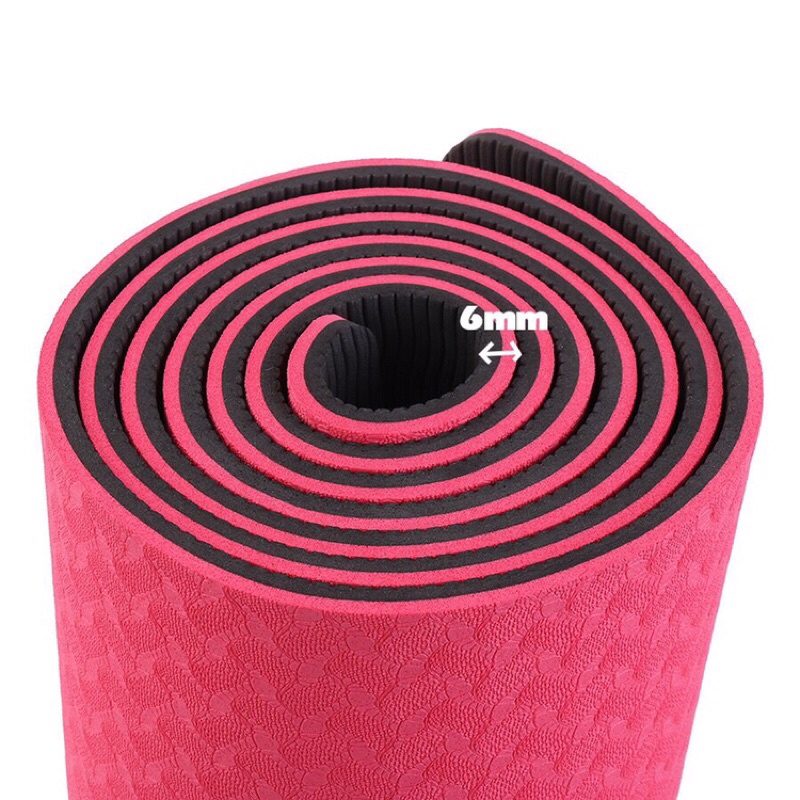Thảm Tập Yoga TPE 6mm 2 Lớp + Tặng Kèm Túi