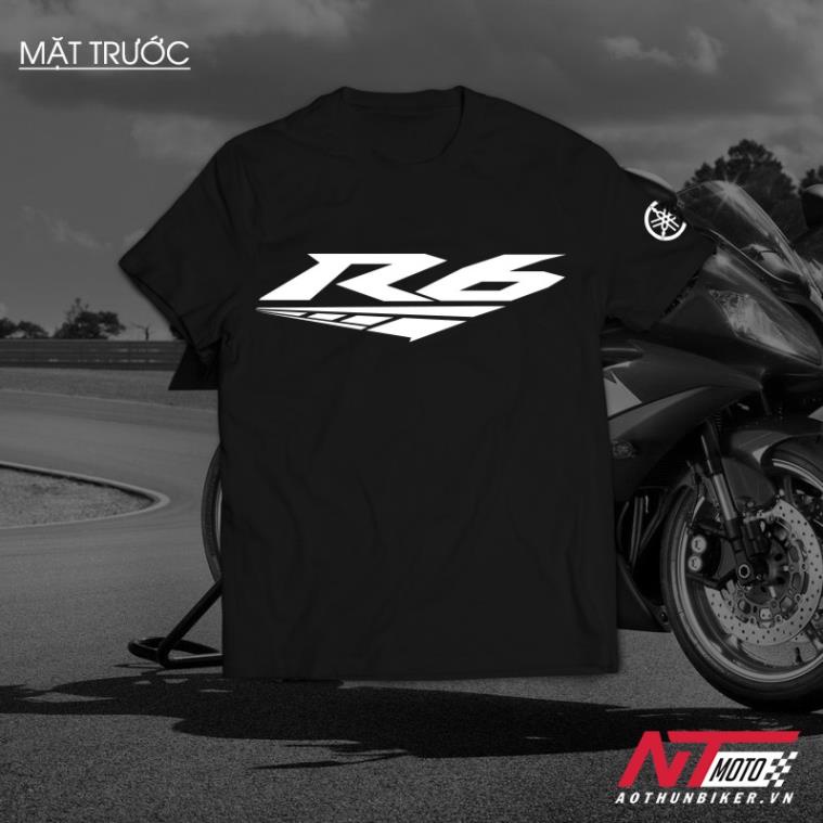 Áo Thun Biker - Yamaha R6 01 Unisex Nam Nữ tay ngắn có Big Size Cho (40kg-110kg)