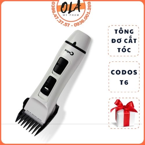 Tông Đơ Cắt Tóc Codos T6 Chính Hãng Cao Cấp Cắt Tóc Nam Nữ - Mỹ Phẩm Ola