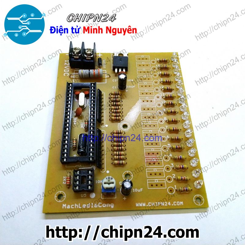 [1 CÁI] (B91) Mạch led 16 cổng tùy biến