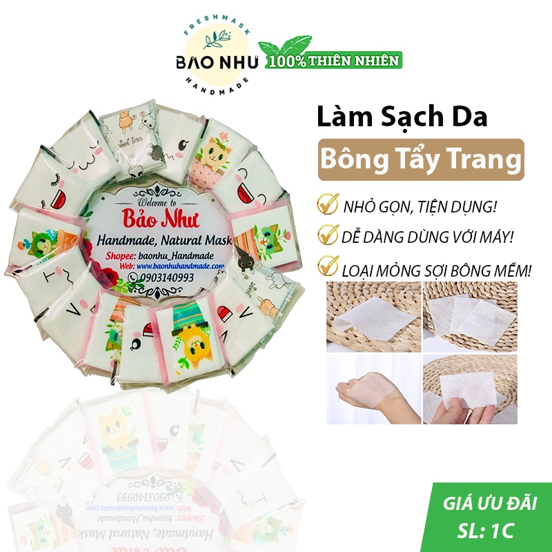 Bông Tẩy Trang Gói Mini Du Lịch