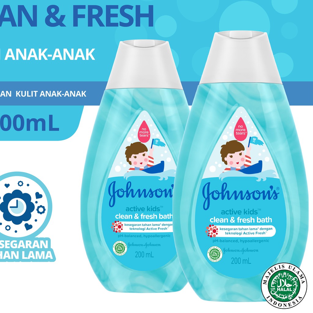 (hàng Mới Về) Bộ 2 Chai Dầu Gội Đầu Johnson 's 200ml Xz-776