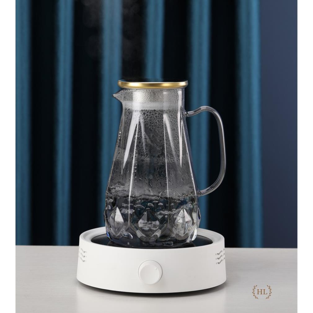 Bình cốc thuỷ tinh phong cách NORDIC Quả Trám | Bộ Bình Ly Thuỷ Tinh Chịu Nhiệt Tạo Hình Dãy Núi(Mix Lẻ)