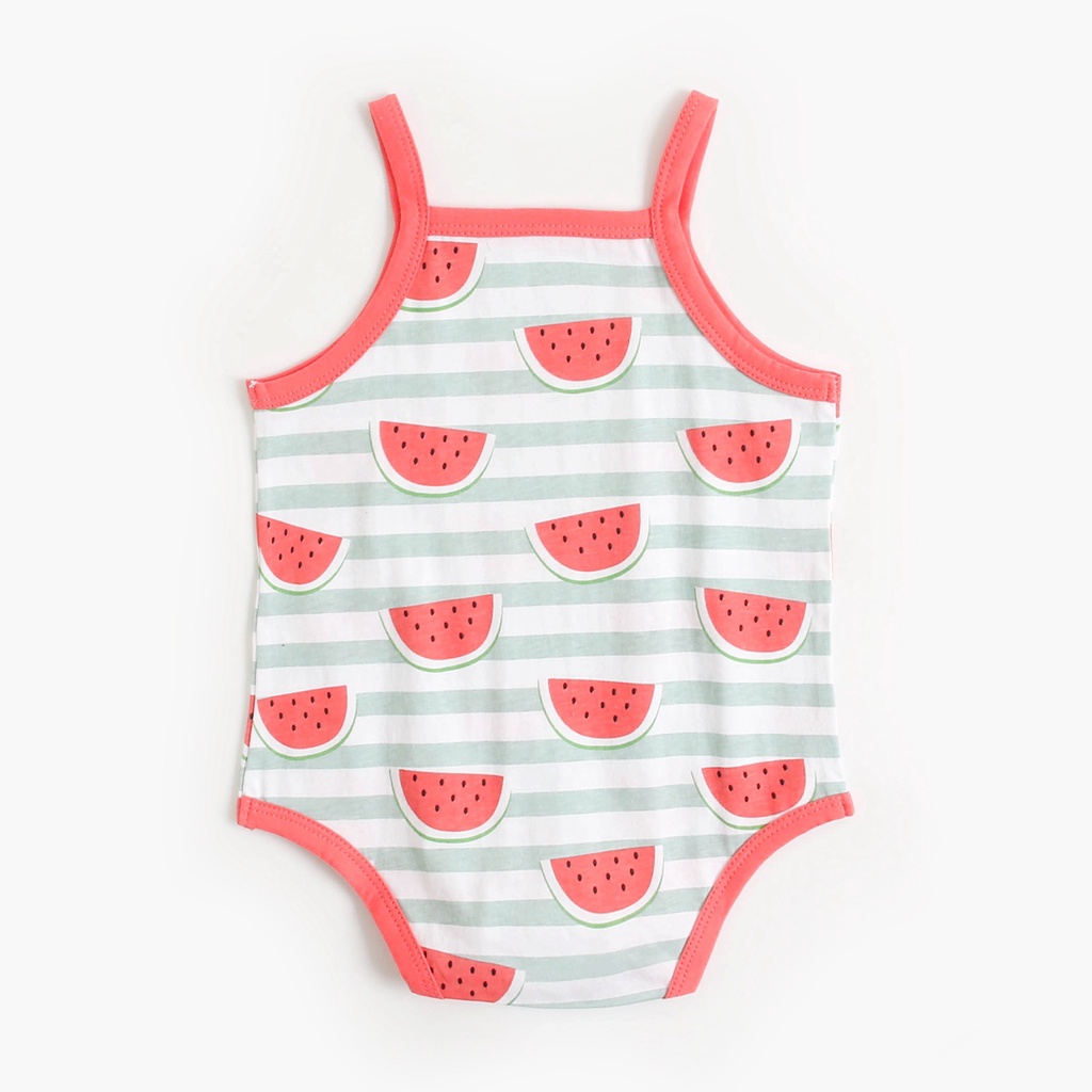 Áo liền quần Sanlutoz bằng Cotton dễ thương thời trang mùa hè cho bé gái sơ sinh