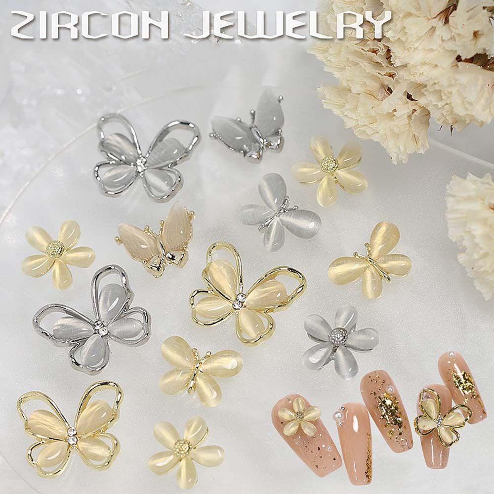 Phụ Kiện Trang Trí Móng Nghệ Thuật Hình Nơ Tua Rua Sang Trọng DIY