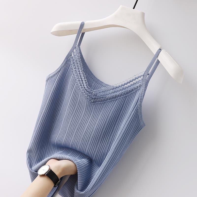 Áo lót hai dây chất liệu lụa băng dáng rộng thời trang hè cho nữ 