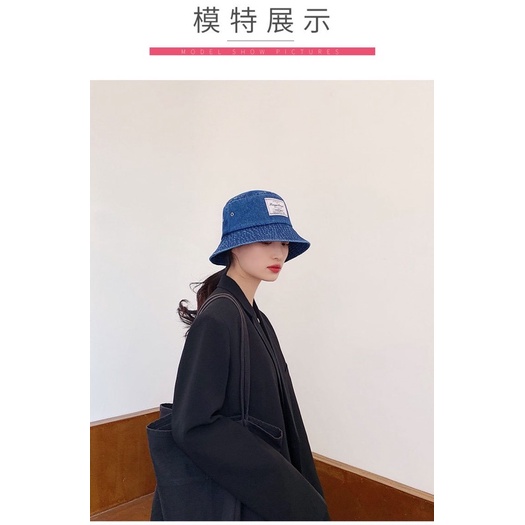 [257] Mũ Denim mùa hè chất liệu vải bò phong cách Hàn Quốc - hot trend 2022