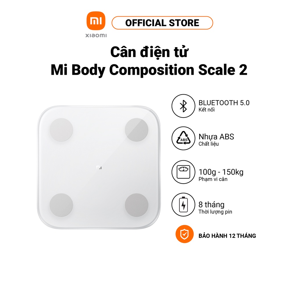 [Mã ELBAUCN1 Giảm 5%] Cân Xiaomi Body Composition Scale 2