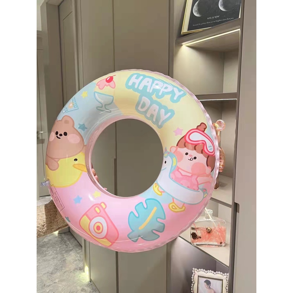 Dễ thương Cartoon Bể bơi bơm hơi Nổi bé gái Bể bơi Mùa hè Bãi biển Đảng Bể bơi Đồ chơi Bể bơi 5 Kích thước