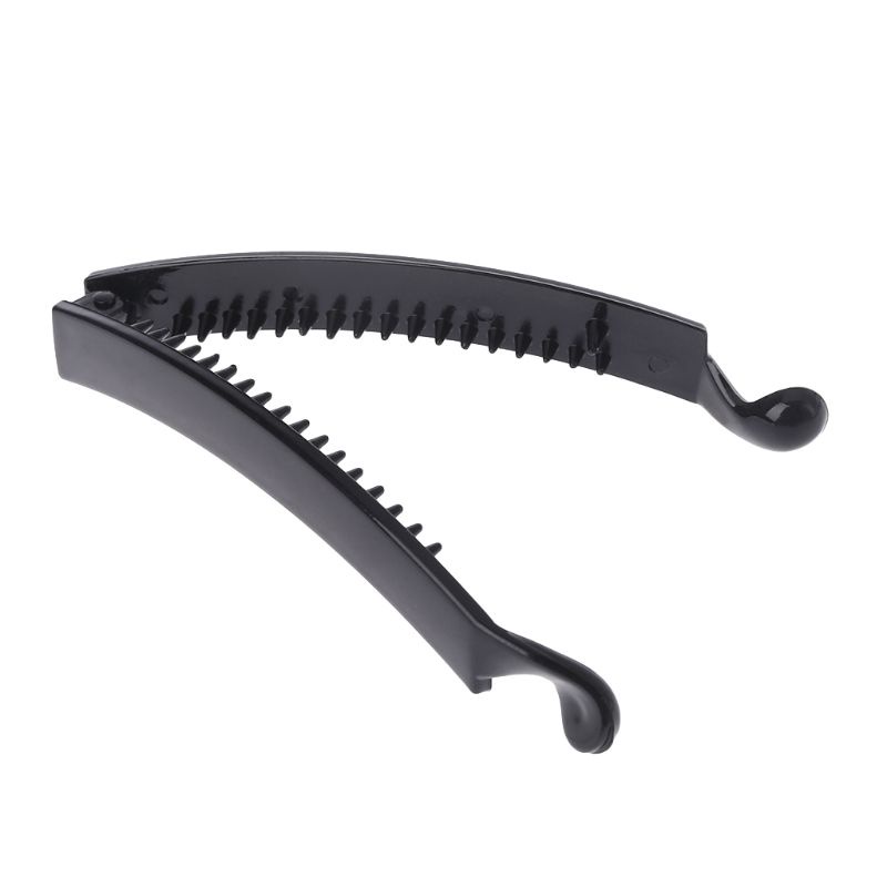 Set 2 Kẹp Tóc Nhựa Hình Vuông Màu Đen 10Cm Dành Cho Nữ