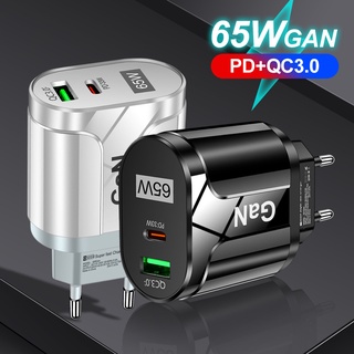 Đầu Sạc Nhanh 65W GaN PD+QC3.0 Cho Điện Thoại Thông Minh