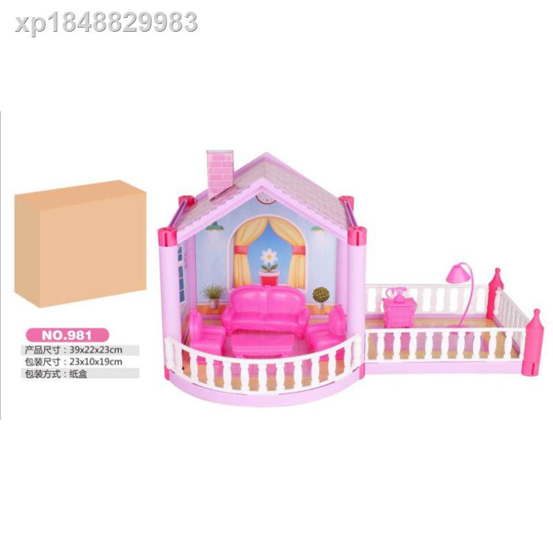Bộ Đồ Chơi Lắp Ráp Ngôi Nhà Búp Bê Barbie Xinh Xắn Cho Bé