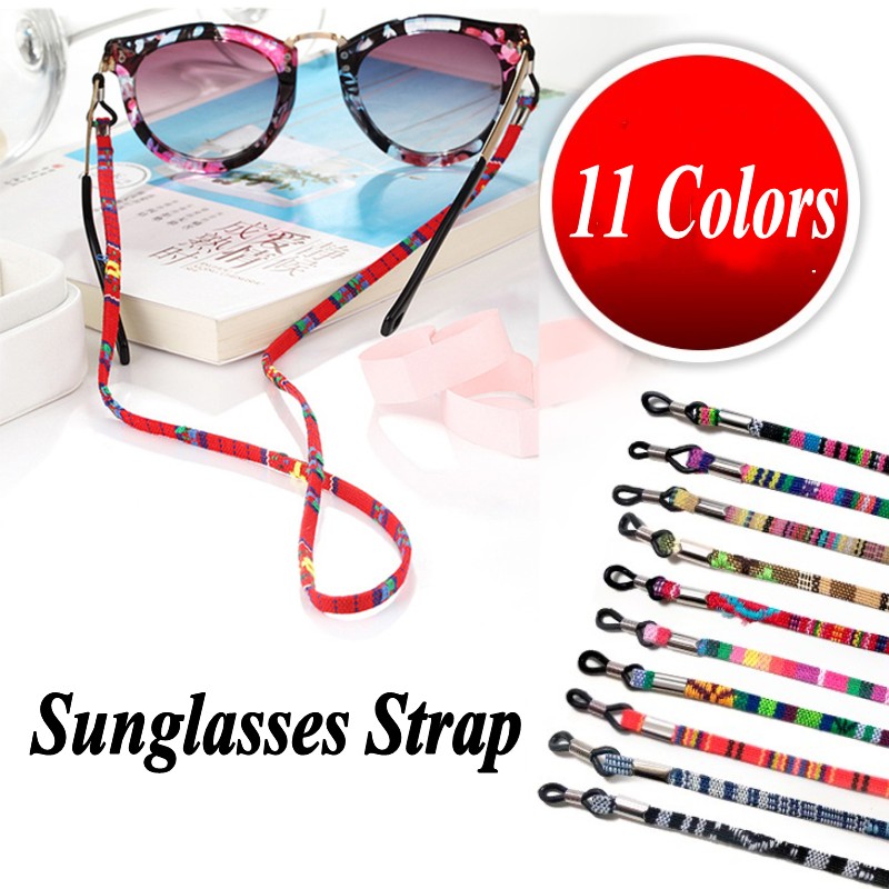 Ethnic Style Sunglasses Strap / Eyeglass Braid Cord Reading Glasses Rope String / Eyewear Glasses Rope Band Lanyard / Anti Slip Eyewear Cord