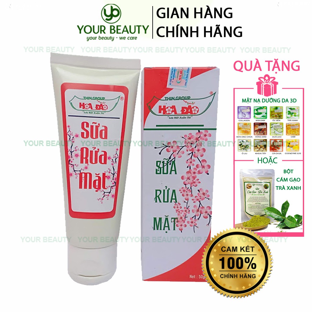 Sữa rửa mặt trà xanh Hoa Đào ngừa mụn, sáng da, sạch nhờn, ngăn ngừa lão hóa - ThinGroup